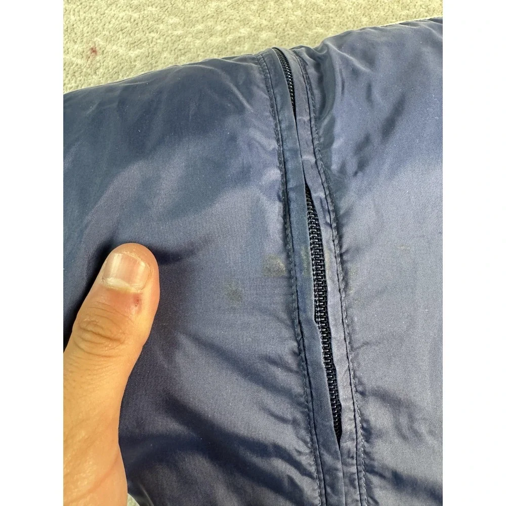 Nike‎ Y2K Jacket Mens XL Full Zip Windbreaker Stripe Hooded Pockets